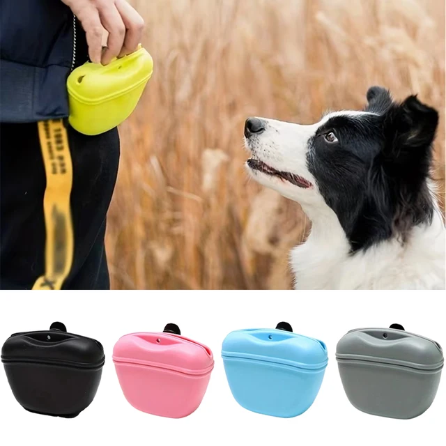 Sfffd0232784a45cfa759b5b8a05f9e2c3.jpg Pet Feeding Bag Training Dog Food Pocket Portable Silicone Snack Pouch Outdoor Walking Dogs Hanging Style Waistpack Pet Products