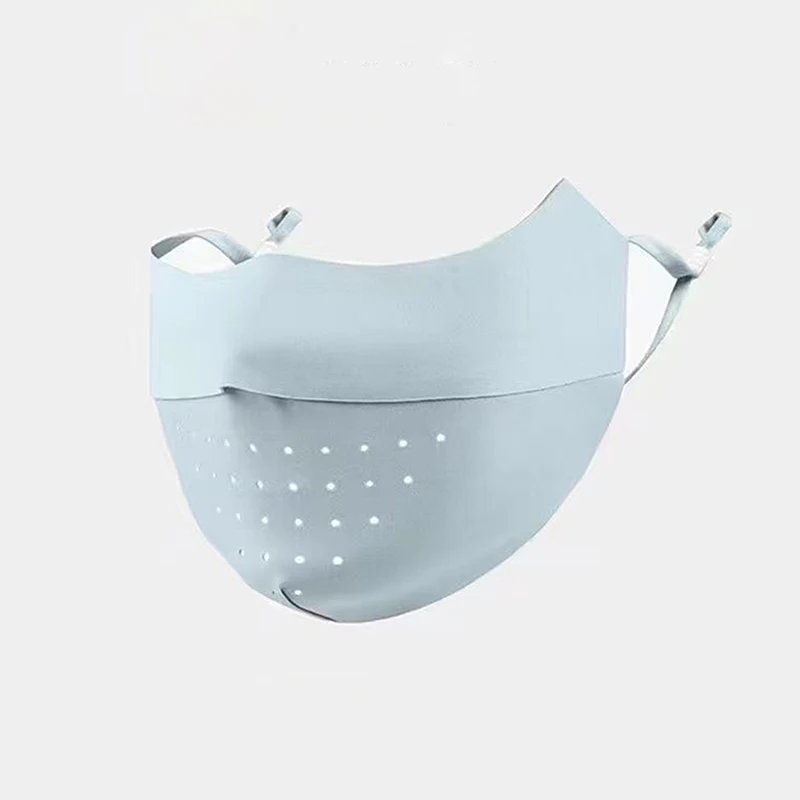 Sunscreen Face Mask Ice Silk Face Mask UV Sun Protection Summer Adjustable Breathable Men Women Outdoor Running Cycling Sports Mask