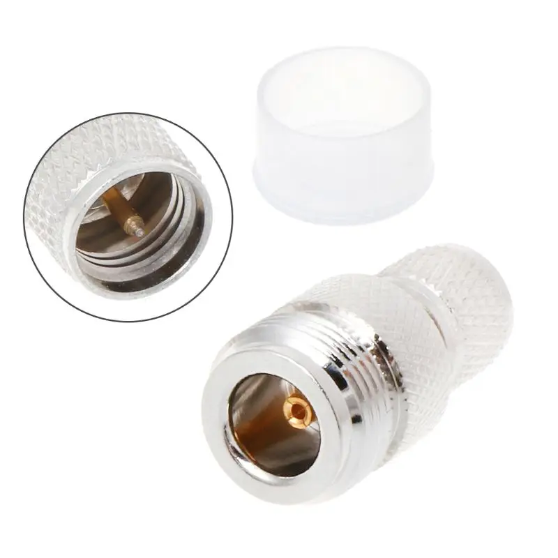 

UHF Male To Female Plug RF Connector Antenna Coaxial Cable Adapter