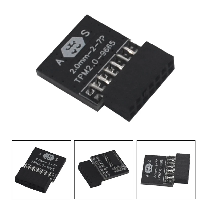 

20CB TPM 2.0 Шифрование Модуль безопасности Удаленная карта 14Pin forASUS Чип материнской платы