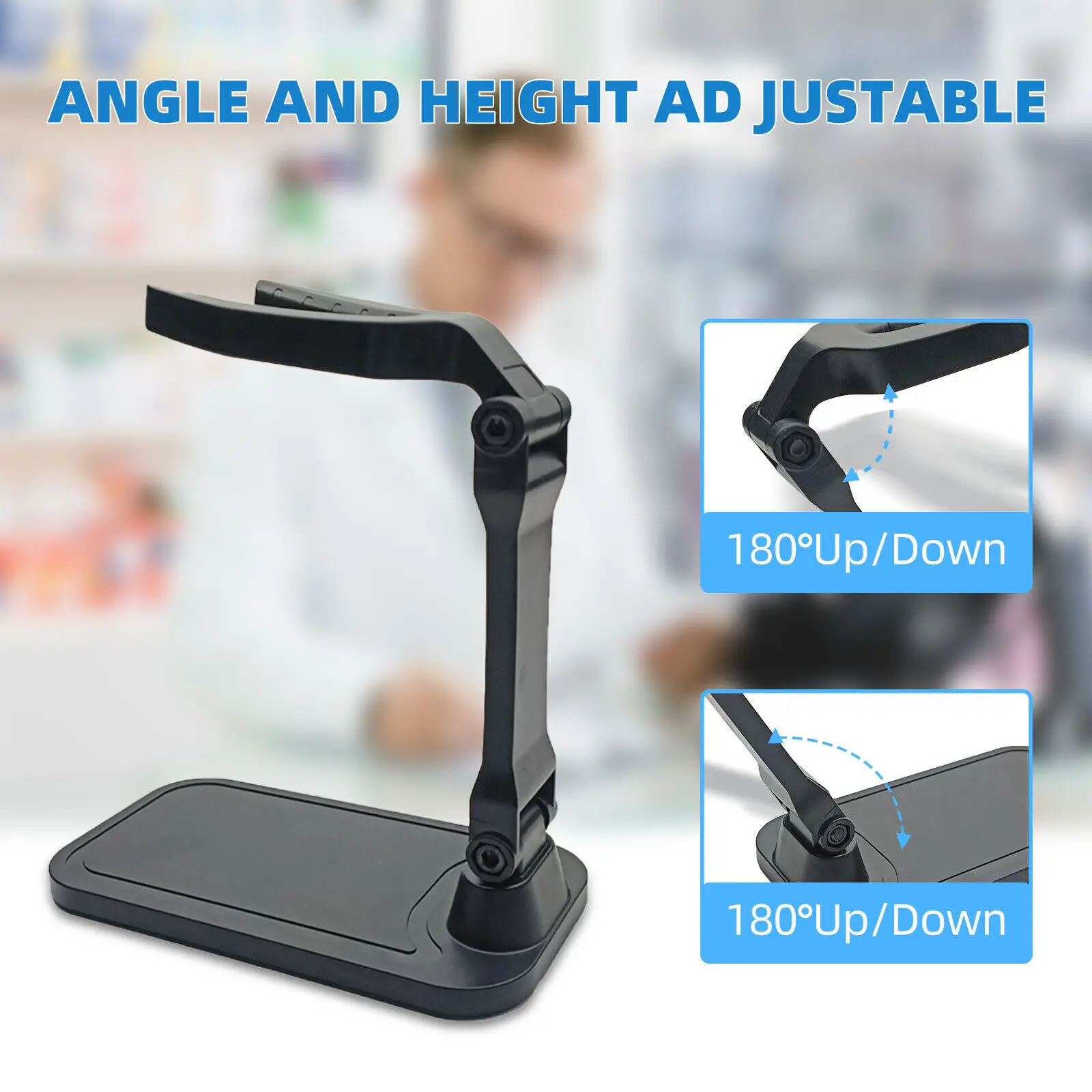 Description Picture 2 of itemJooytec T2 Barcode Scanner Holder Hands Free Adjustable Barcode Scanner Stand Universal