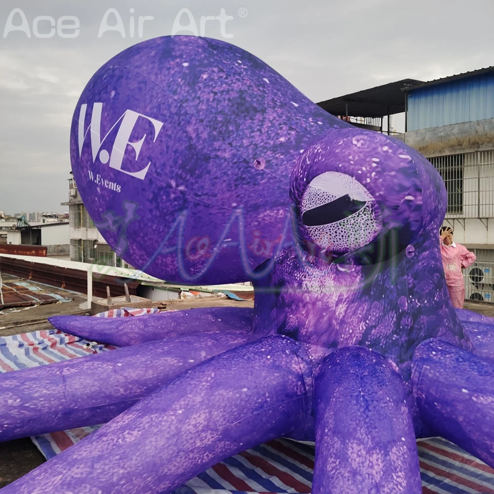 3mH Inflatable Octopus with Tentacles for Outdoor decoration Advertising