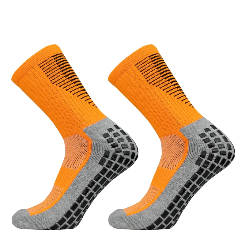 Enhanced Sports Performance Grip Socks for Men and Women - Non-Slip Silicone Bottom for Football, Soccer, and Basketball