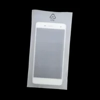 CPE Frosted Flat Pocket Phone Case Electronic Product Plastic Packaging Electronic Component Bag Data Cable Semi Transparent Bag 2