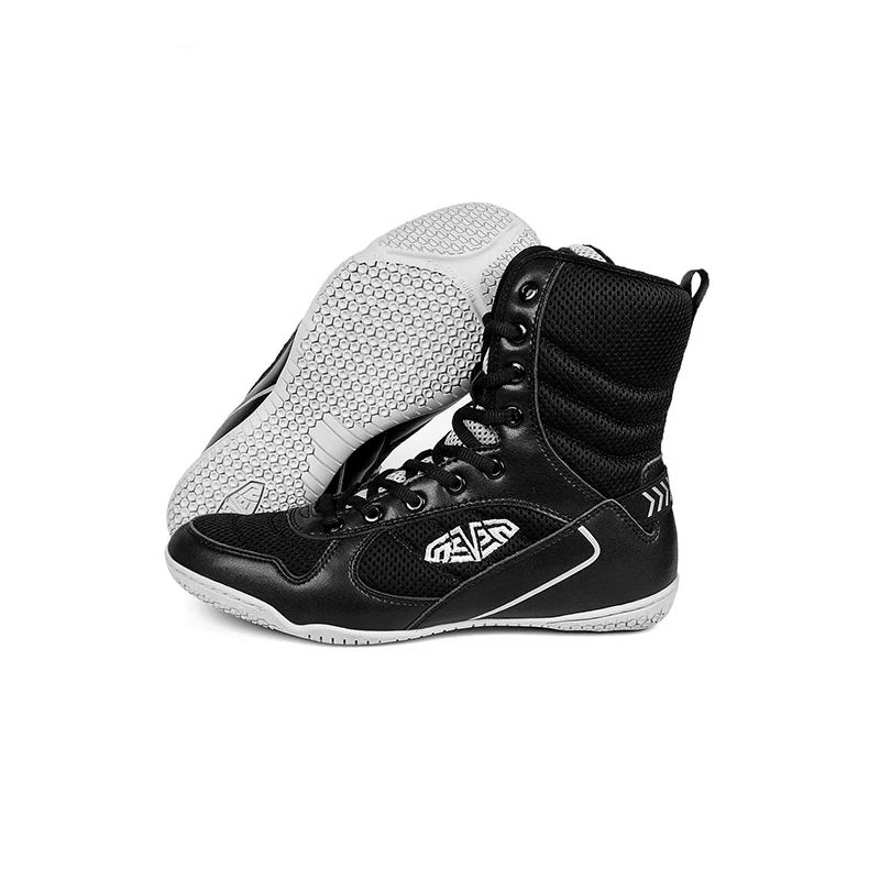 Large Size Unisex Wrestling Shoe KID Adolescents Professional Training Competition Shoe Adult Boxing Shoes Squat Hard Pull Shoes