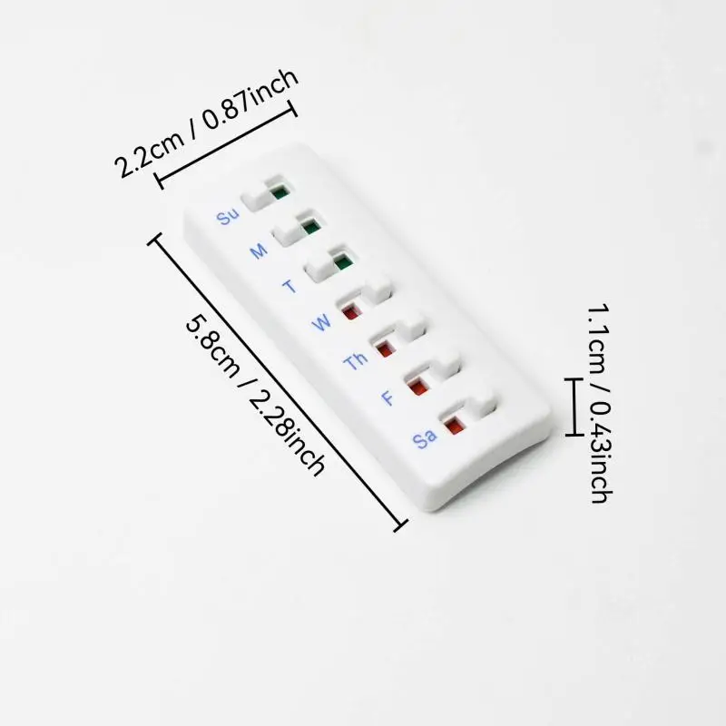 Enhanced Reusable Pill Organizer with Color-Coded Reminder System