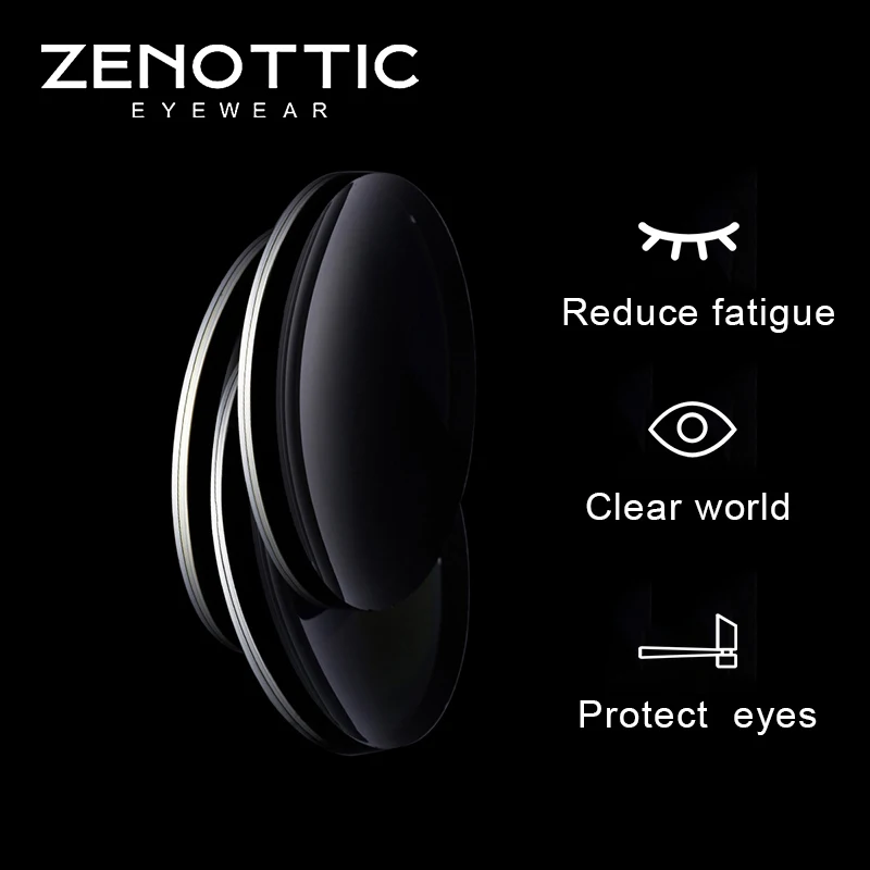 ZENOTTC Resin Aspheric 1.56 1.61 1.67 Prescription Sunglasses Lenses Optical Myopia Polarized UV400 Sun Glasses Lens