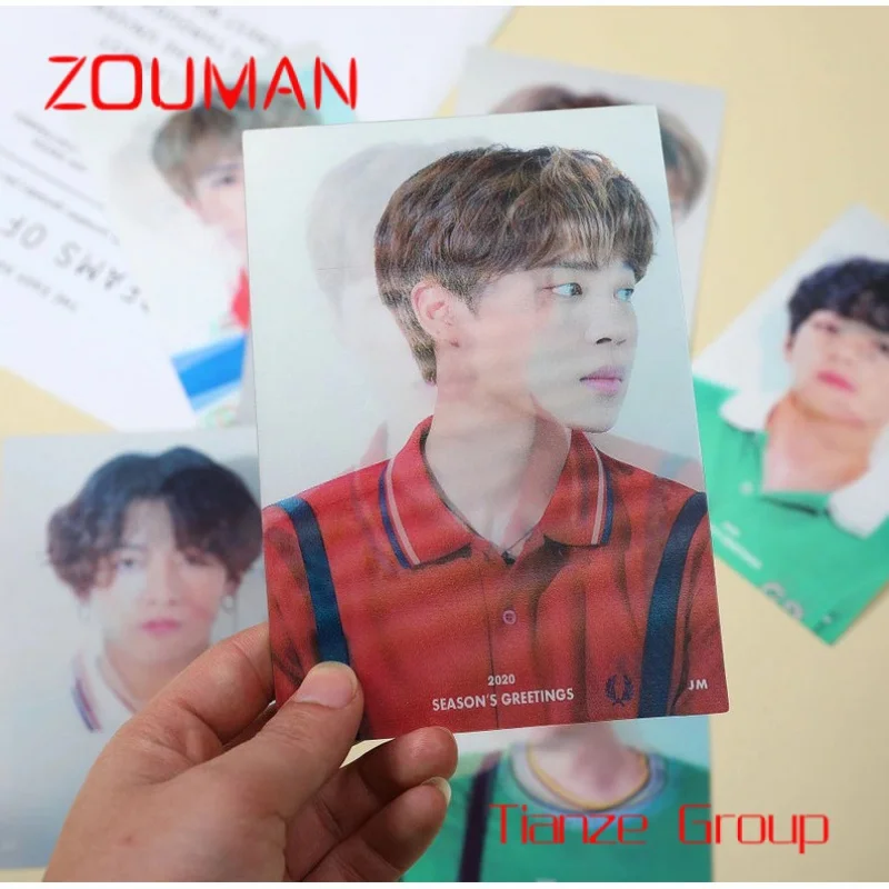 Custom , Wholesale customized 3D Lenticular printing business photo card 2.3*3.5 inch photocard postcard for K-pop