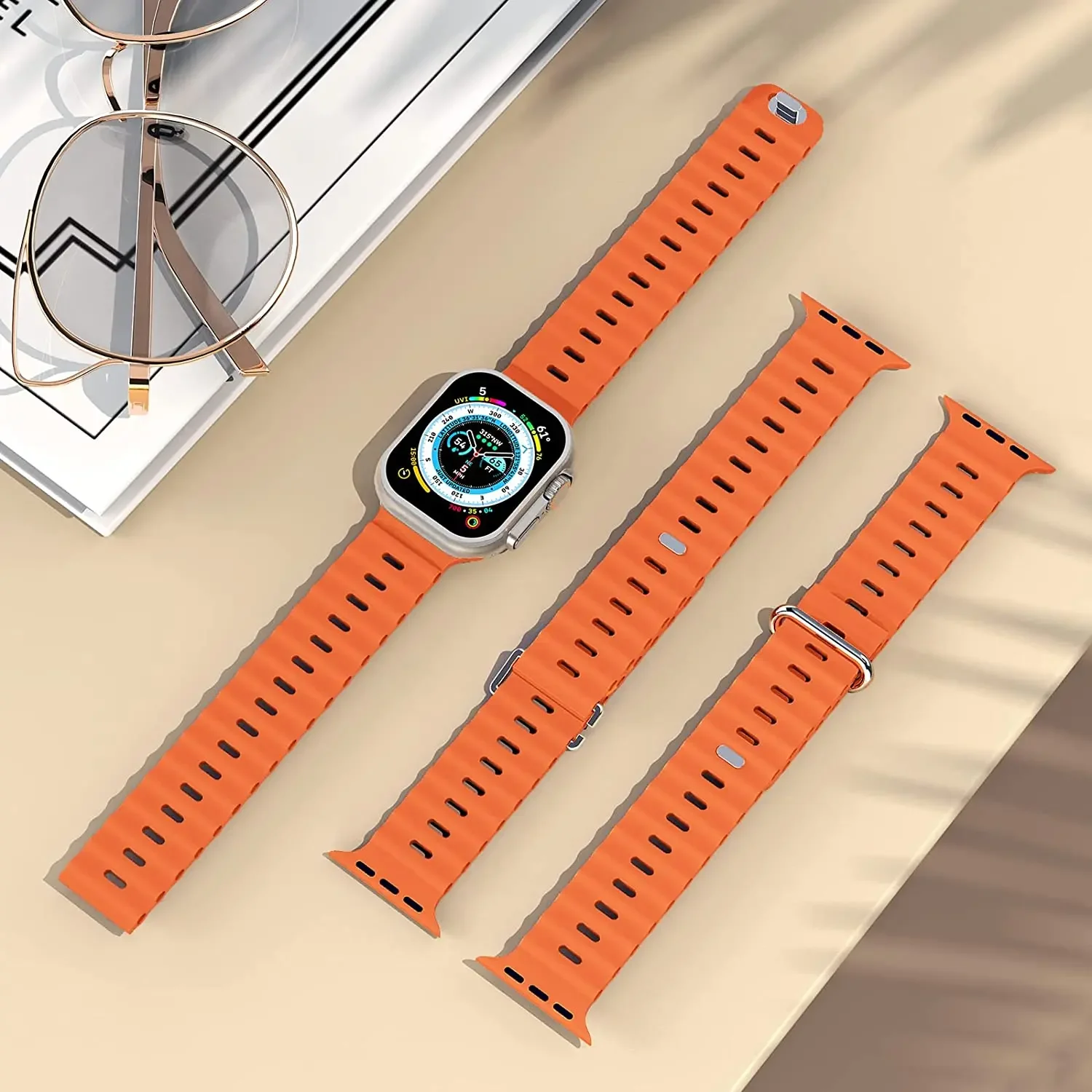 Ocean Silicone Double Buckle Strap
