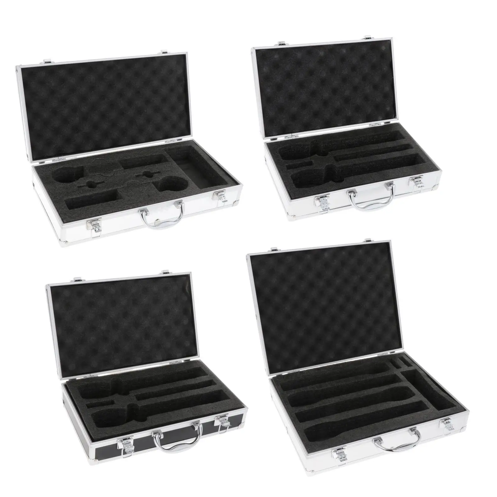 Microphone-Case-Aluminum-Impact-Resistant-Instrument-Box-Hard-Shell-Mic ...