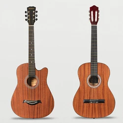 Guitare acoustique pour adulte, Instrument de 38/41 pouces, 6 cordes, pour voyage, classique, divertissement, BS50JT 