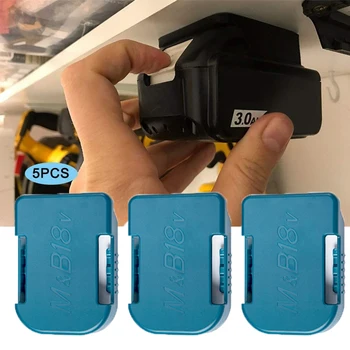 마키타 18V 배터리 고정 장치, 배터리 마운트, 스토리지 랙 스탠드 홀더, 마키타 BL1860B BL1850B BL1860 BL1850, 5 개, 10 개
