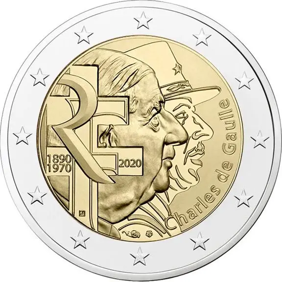 Francia 2020 Moneta Commemorativa 130 Th Anniversary 2 Euro Unc Nuovo Di Zecca