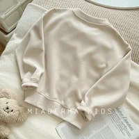 Einfarbiges Langarm Sweatshirt – Bild 4