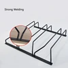 Black Metal Wine Glasses Holder Wall Mount for Kitchen Bar Wine Glass Hanger Cup Rack Stemware Hanging Cupboard Organizier 2