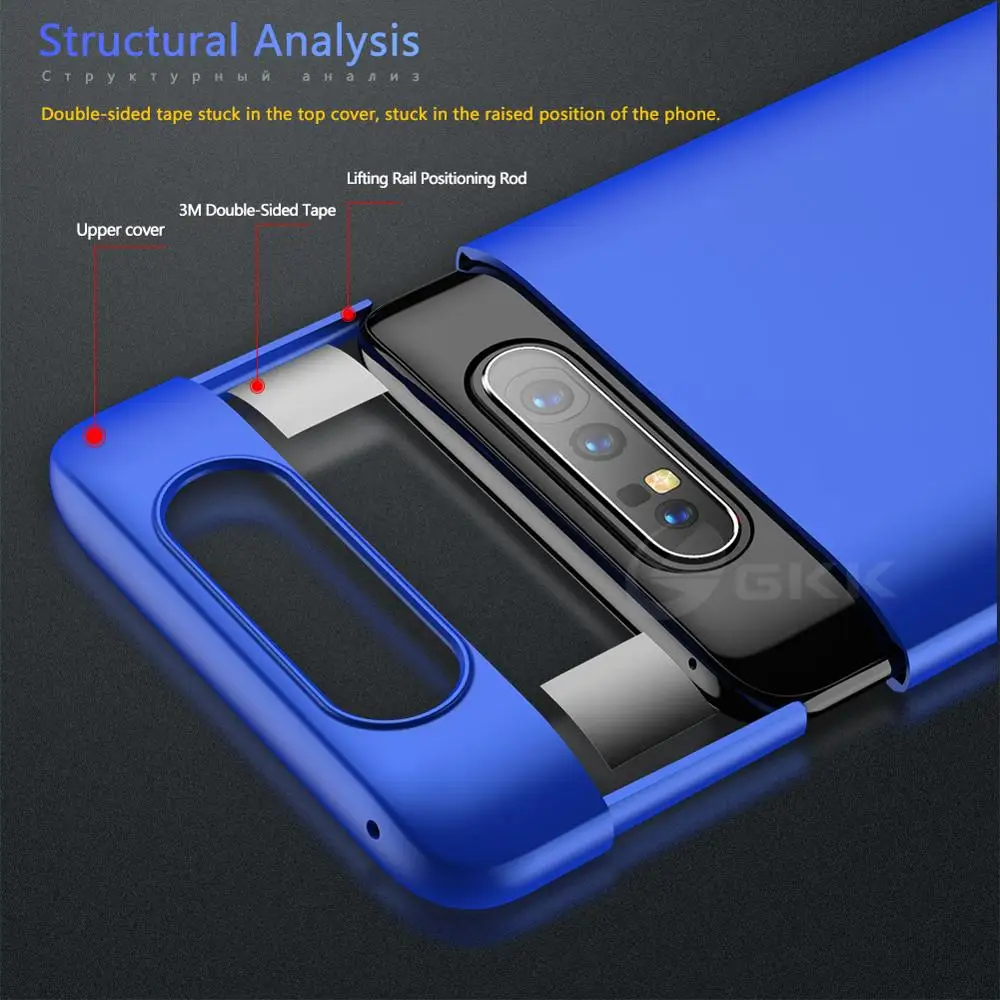 GKK Original Case for Samsung A80 Case Ultra-thin 360 Full Protection Anti-knock Matte Hard PC Cover for Samsung Galaxy A80 Case 5