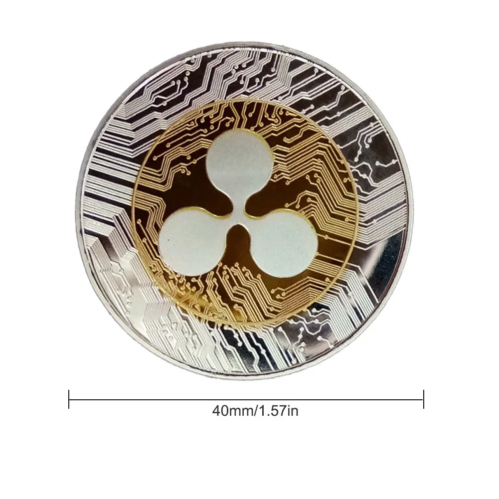 도금 리플 코인 XRP 암호화 기념 리플 XRP 수집가 코인 공예 기념품 선물 골드 실버 도금 철 아트 컬렉션 - AliExpress