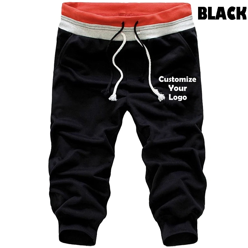 Custom Logo New Pattern Short Pants for Men Running Sports Shorts Casual Men's Straight-Leg Drawstring Shorts
