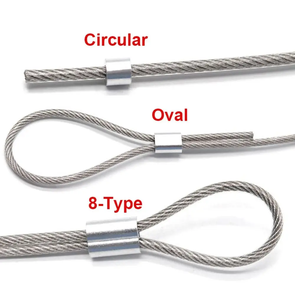 Aluminum Double Hole Cable Crimp Sleeves for Wire Rope
