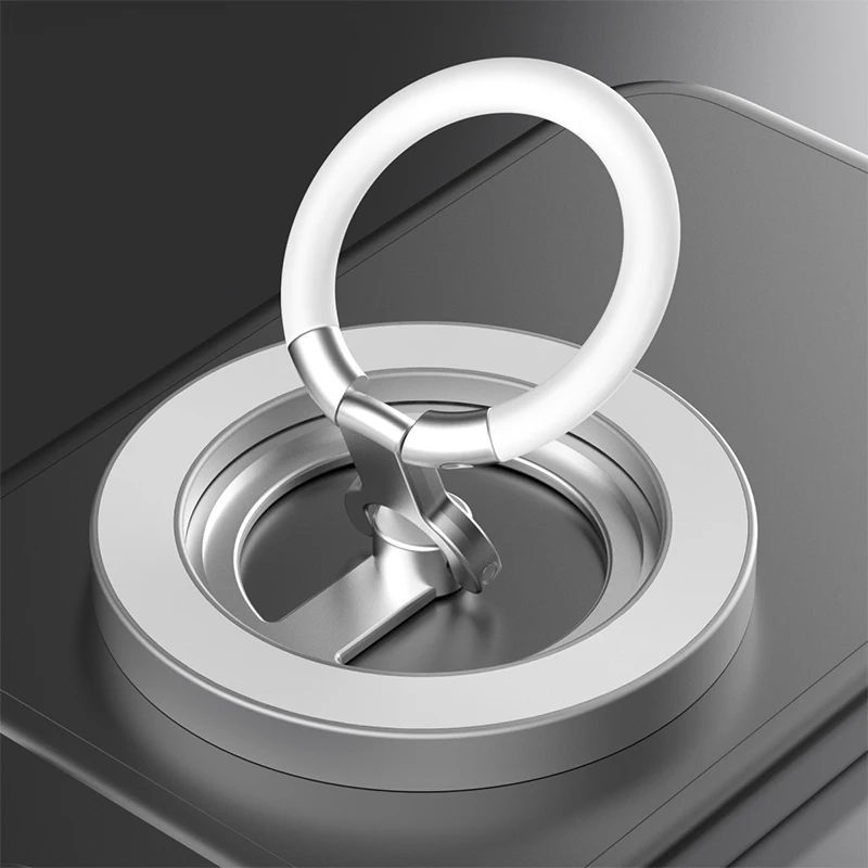 Dual-Sided Magnetic Phone Ring Kickstand and Grip - Folding Portable Stand
