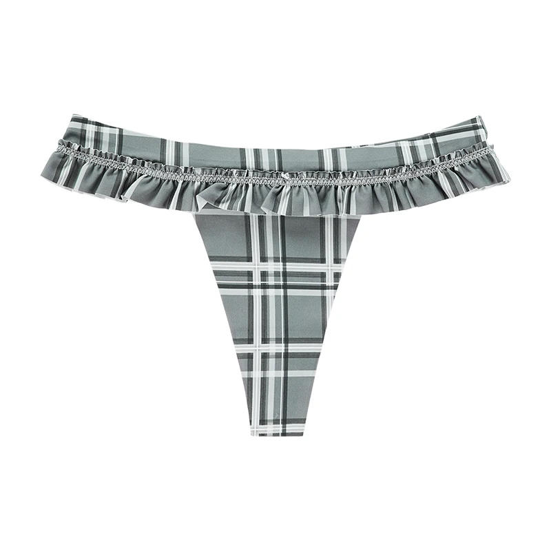 1Pc/2Pcs/Pack New Design Leopard Print Thong Underwear Women Panties Wavy Edge Side Underwear Cotton Thongs for Women