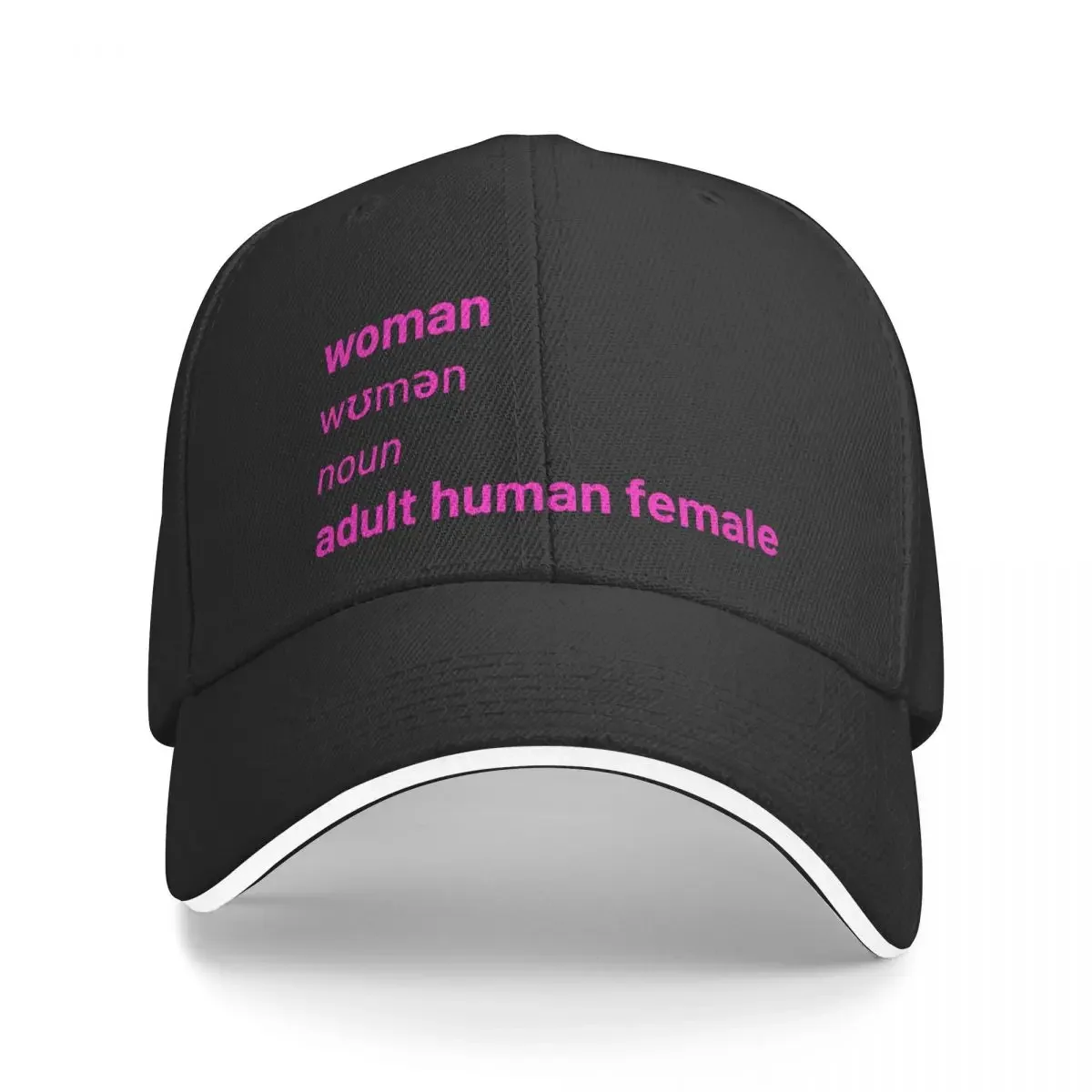 

New Woman adult human female definition Baseball Cap Rave party hats Ball Cap Caps For Men Women's