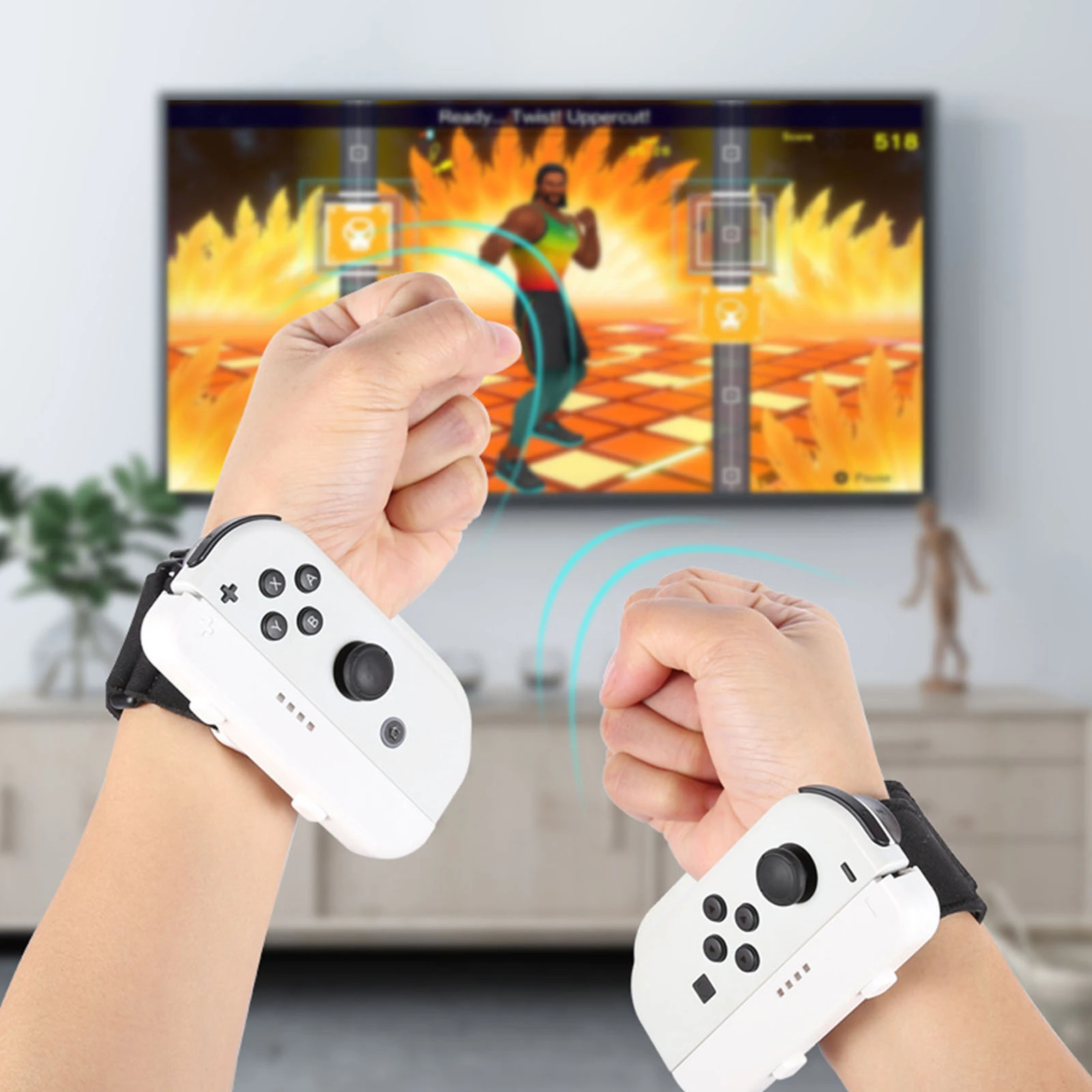 1 Pair Just Dance Band Adjustable Joycon Controller Elastic Dance