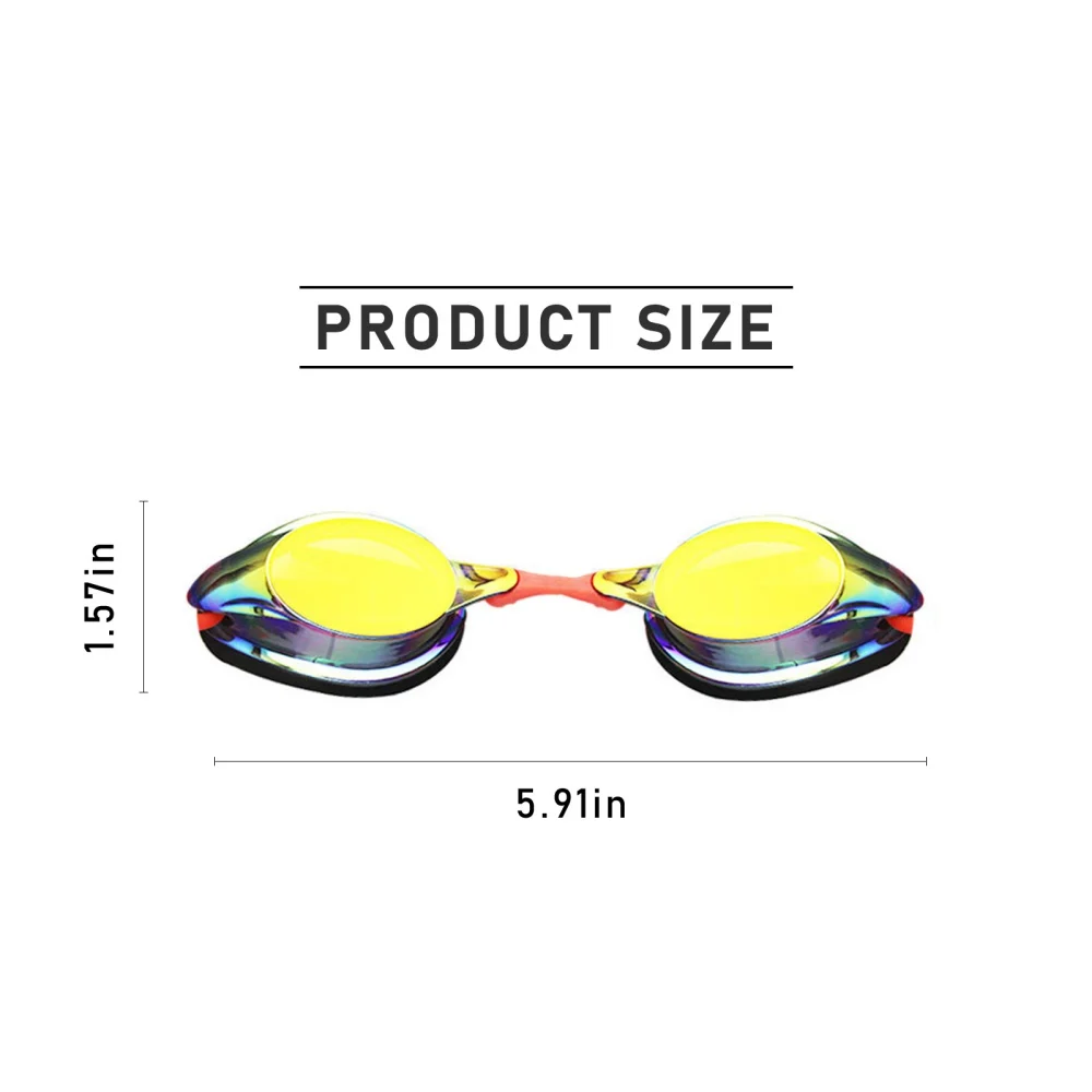 Swim Goggles Men Women Adult Anti Fog No Leaking UV Protection Polarized