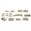 Desert Yellow M1A2 Abrams TUSKI RC Tank Metal Upgraded Part for HENG LONG Tamiya Plastic DIY Toys Army Car HL CS Remote TH21993 4