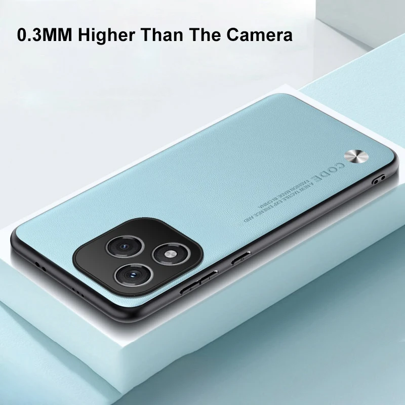 Luxury PU Leather Shockproof Phone Case - Matte Silicone Full Protection Back Cover