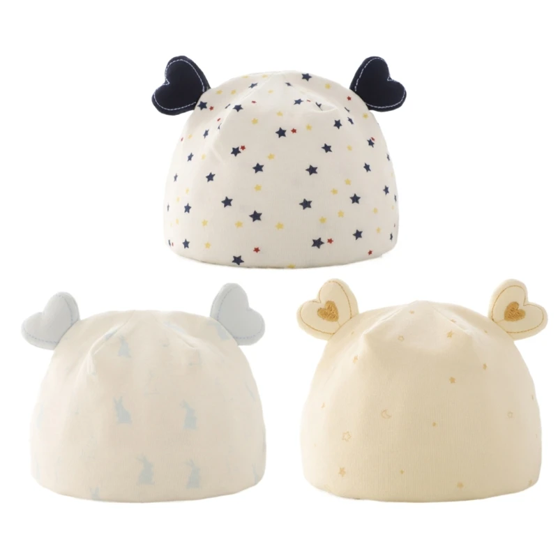 

& Comfortable Newborn Knit Hat Soft & Warm Cap Cotton Headwrap Comfortable Wearing for Babies for 0-3 Months Baby