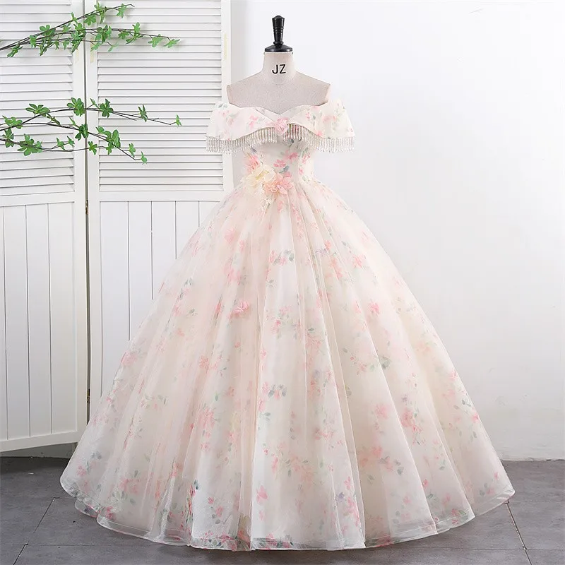 

Ashley Gloria Off Shoulder Sweet Quinceanera Dresses Classic Prom Dress Birthday Party Formal Ball Gown Vestidos Robe De Bal