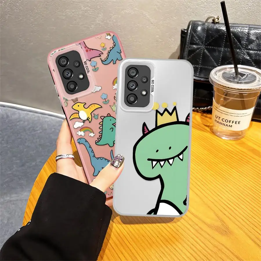 Cartoon Dinosaur Phone Cover Case - Vibrant & Fun Design