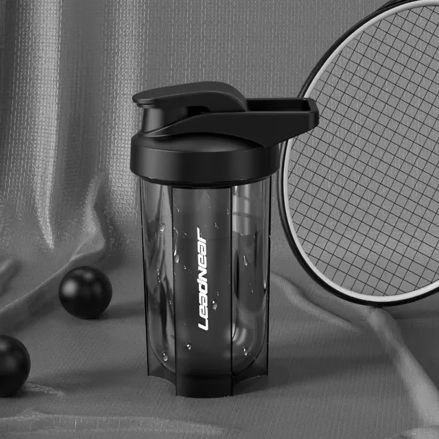 Portable Leak-Proof Protein Shake and Fitness Mixing Bottle