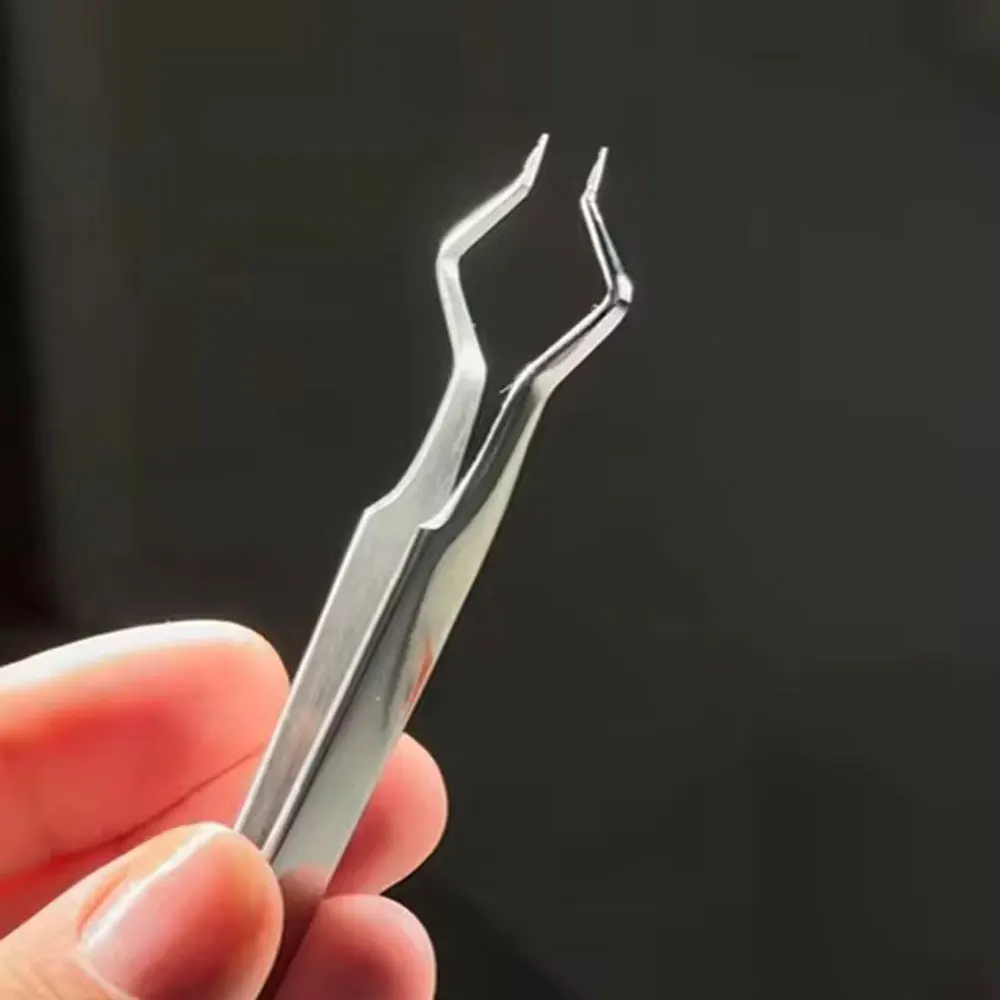 Isolation Lash extension Tweezer Strategic Angle Opening Jaws Separator Tweezers for Eyelash Extension eyelash tweezers