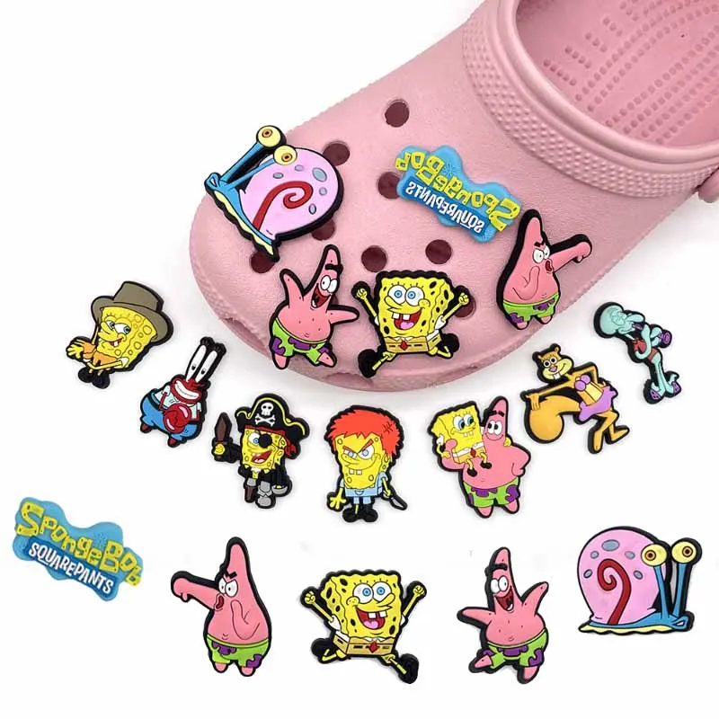 1 Pz Carino Spongebobed Patrick Star Anime Fibbia Per Scarpe Fai Da Te Crocs Charms Personaggio Dei Cartoni Animati Crocs Accessori Bambini Regali Di 