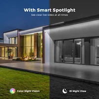 Caméra de sécurité WiFi PTZ 20MP 10K, extérieure, quatre objectifs, quatre écrans, zoom numérique 10X, caméra de surveillance vidéo double bande 2.4G et 5G 4