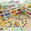 30PCS Mini Cute Drinks Food Miniature Furniture Supermarket Store Shelf Dollhouse Accessories For Girl Pretend Play Kitchen Toy 1
