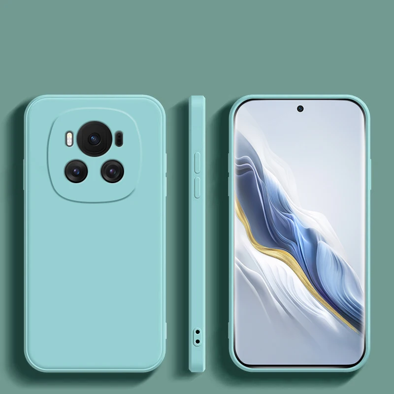 Premium Liquid Silicone Phone Case with Camera Lens Protector