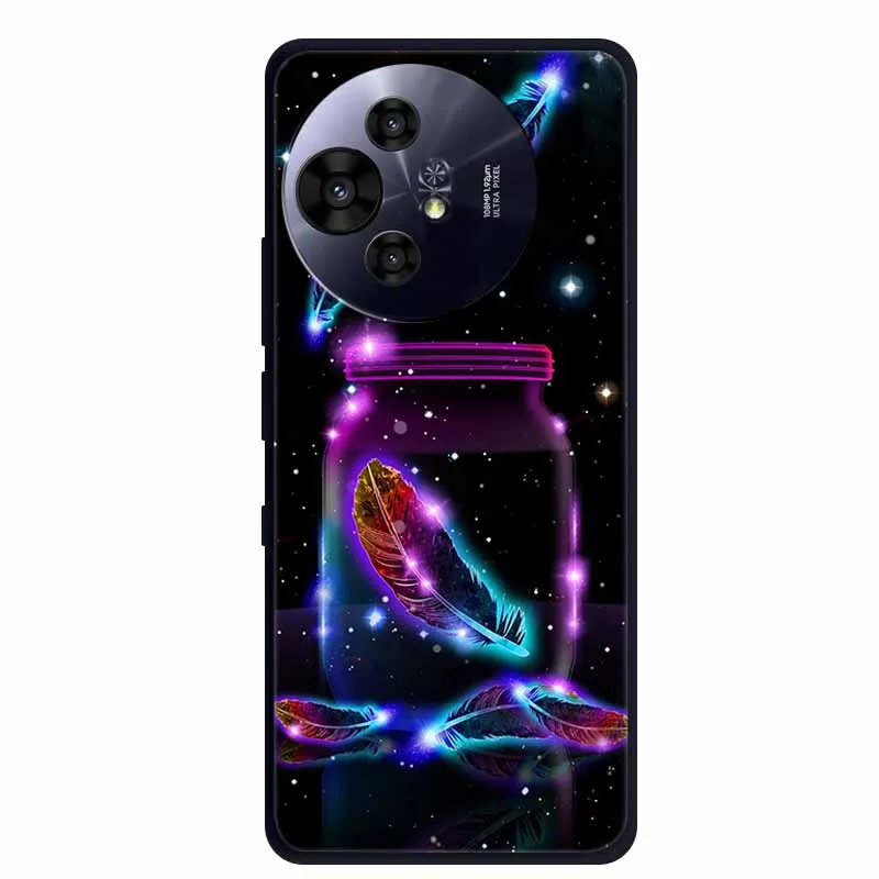 Black Silicone Protective Back Cover - Stylish and Durable Bumper Coque for TCL 50 Pro NxtPaper 5G