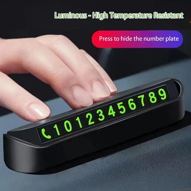 Illuminate Your Parking Space with the Car Temporary Parking Card