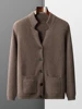 Aliselect Quality Autumn Winter Men Soft Warm Cashmere Knitwear 100% Cashmere Sweater Thick Cardigan Casual Style Jacket Tops 5