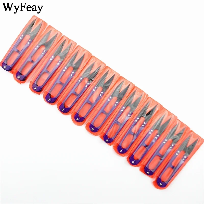 도매 12 개/몫 스레드 가위 절단 바느질 가위 바느질 재단사의 직물 용품 도구에 대한 크로스 스티치 자수