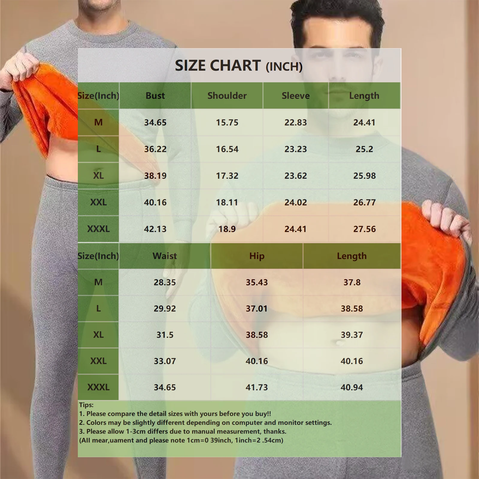 Men's Thermal Underwear Thin Base Cotton Sweater Winter Thermo Shirt Tops Pants Set Thermal Clothing Set Skiing Underwear
