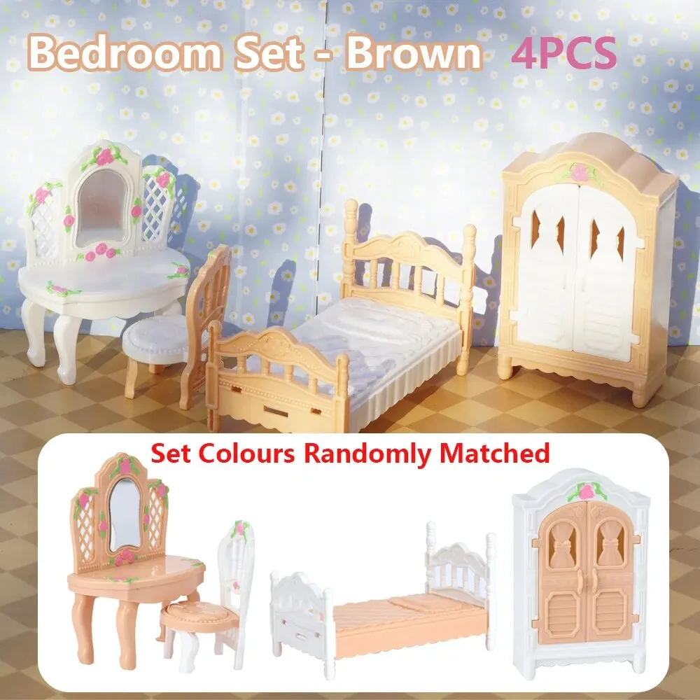 Charming Pink Miniature Dollhouse Kitchen Set - 10-Piece Kids Toy Collection