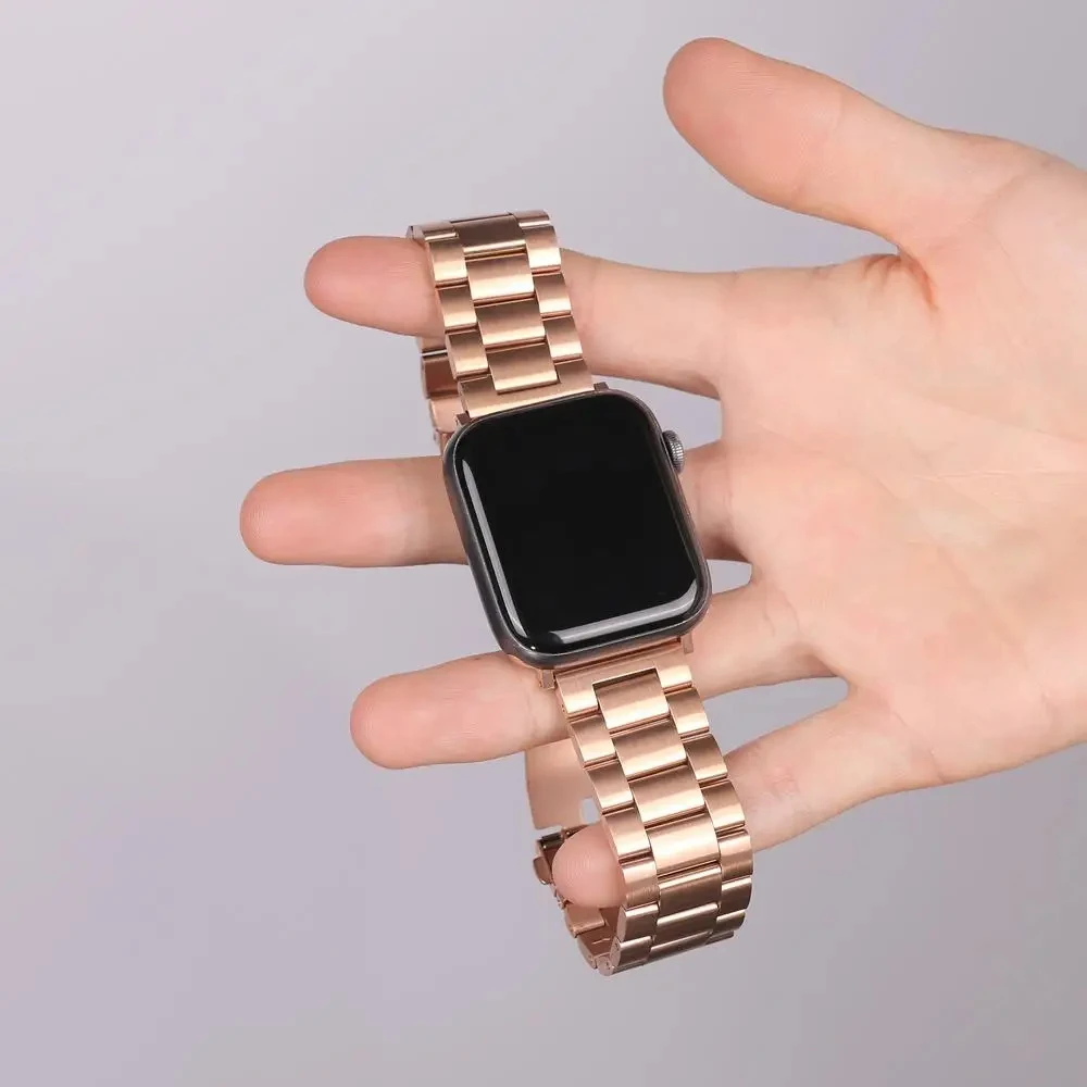 Elegant Stainless Steel Watch Strap Bracelet - Premium Metal Wristband