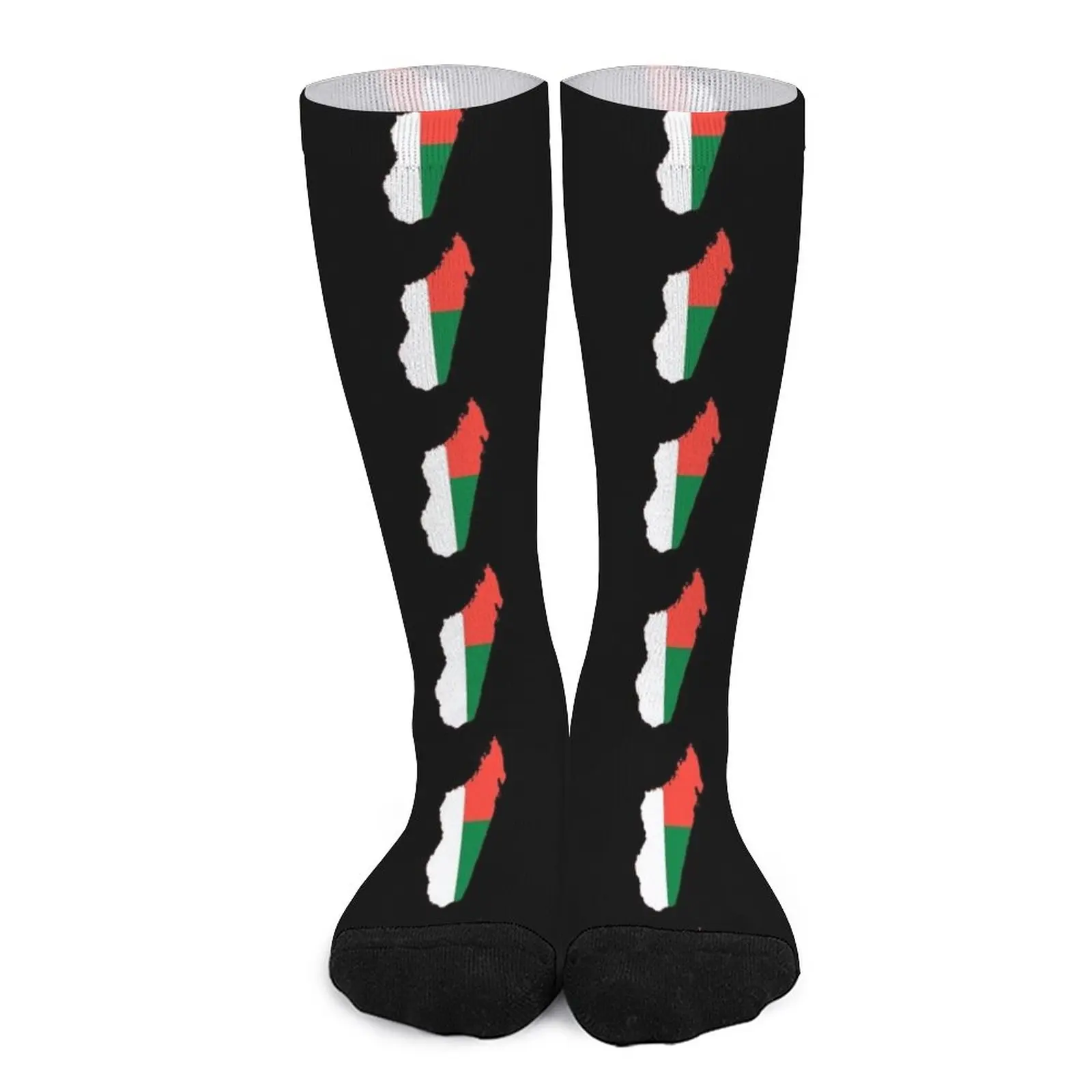 Flag map of Madagascar Socks winter socks Cartoon characters socks sports socks men Women's compression sock pastel pink threespot dascyllus socks golf socks stockings compression male sock cartoon characters socks