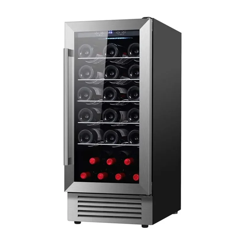 20L R600a Built-under Wine Cooler with White LED Interior Light