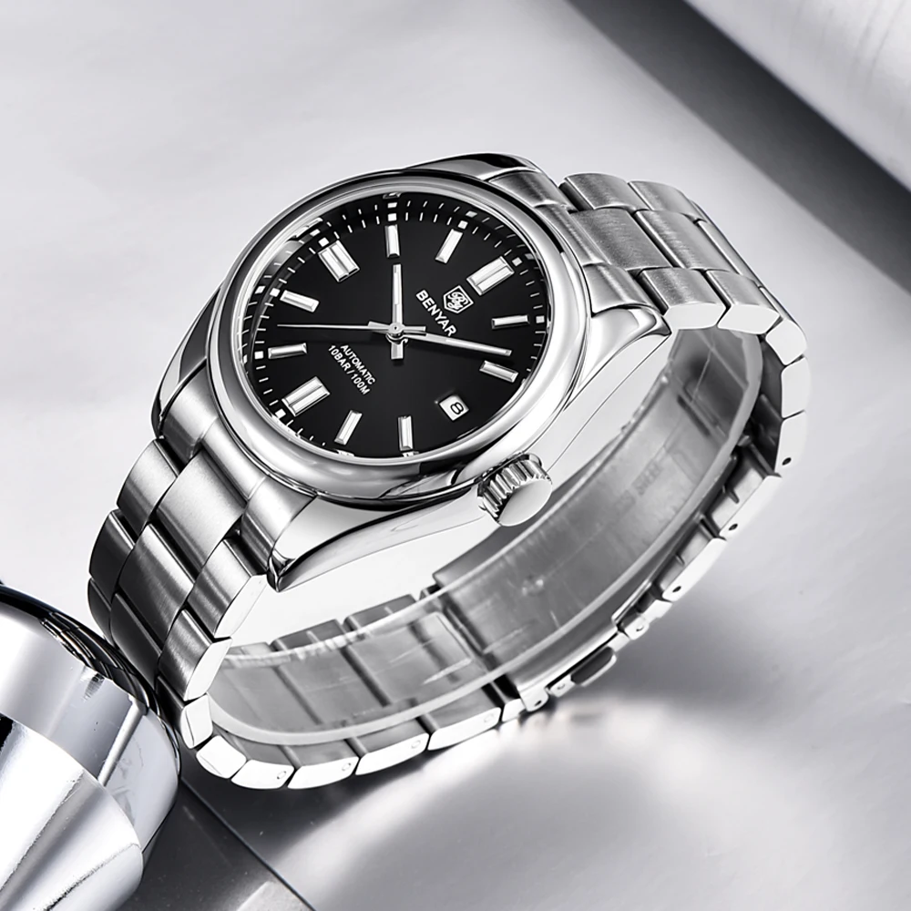 BENYAR BY-5185 Relógio Automático para Homem 15 Sffffdd186cf3411cb8957a92f98a6a0cP
