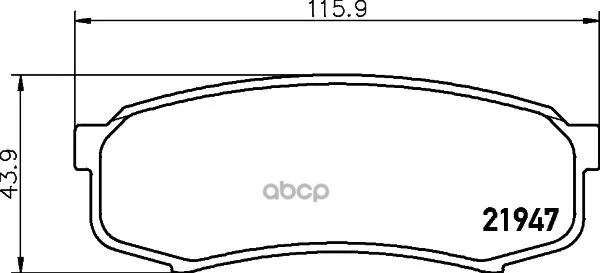 Колодки Тормозные Дисковые, Комплект Hella 8db355016831 HELLA арт. 8DB355016831